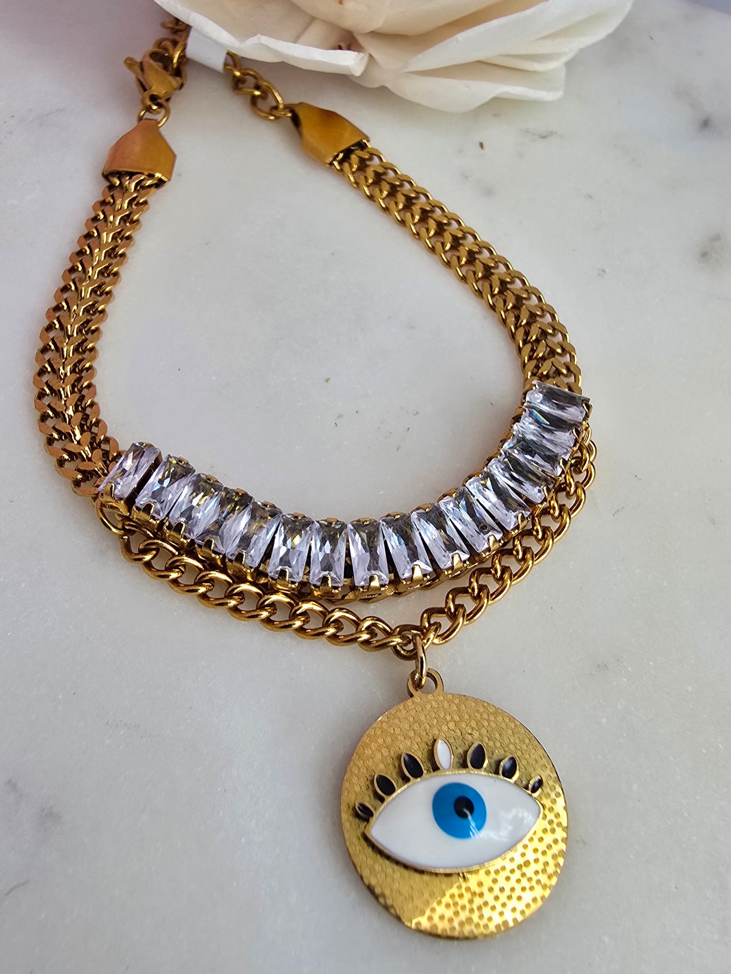 Blue guardian bracelet