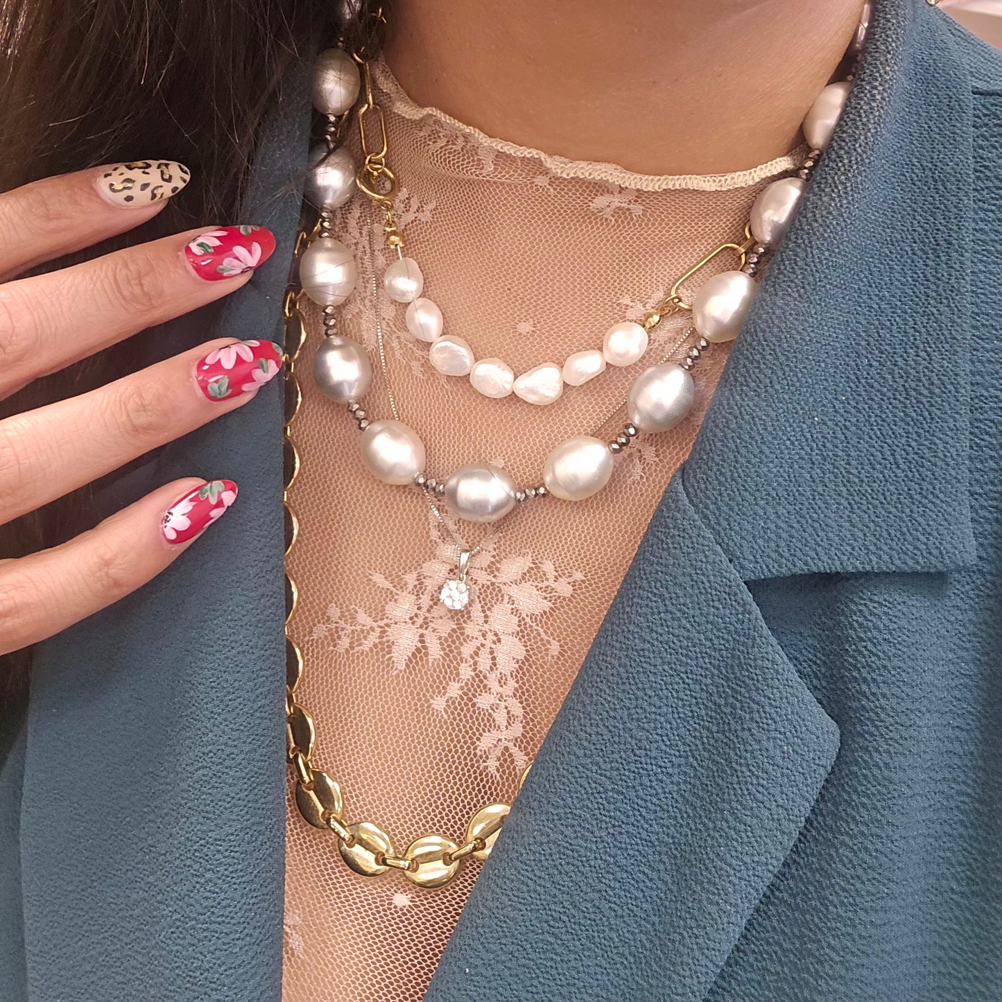 Baroque pearl Necklace for women