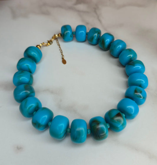 Ocean Luxe Turquoise Statement Necklace